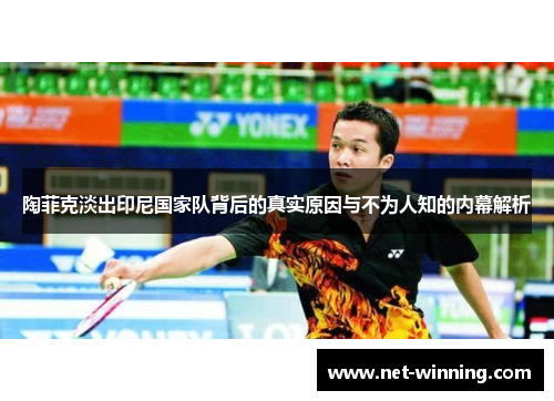 陶菲克淡出印尼国家队背后的真实原因与不为人知的内幕解析