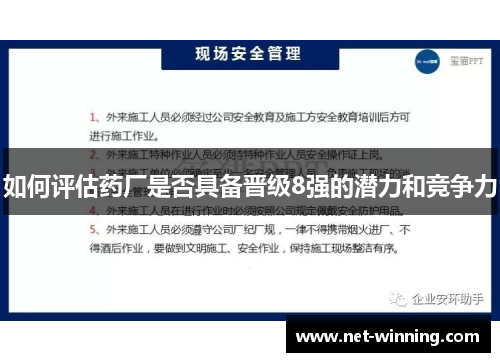 如何评估药厂是否具备晋级8强的潜力和竞争力 如何评估药厂是否具备晋级8强的潜力和竞争力